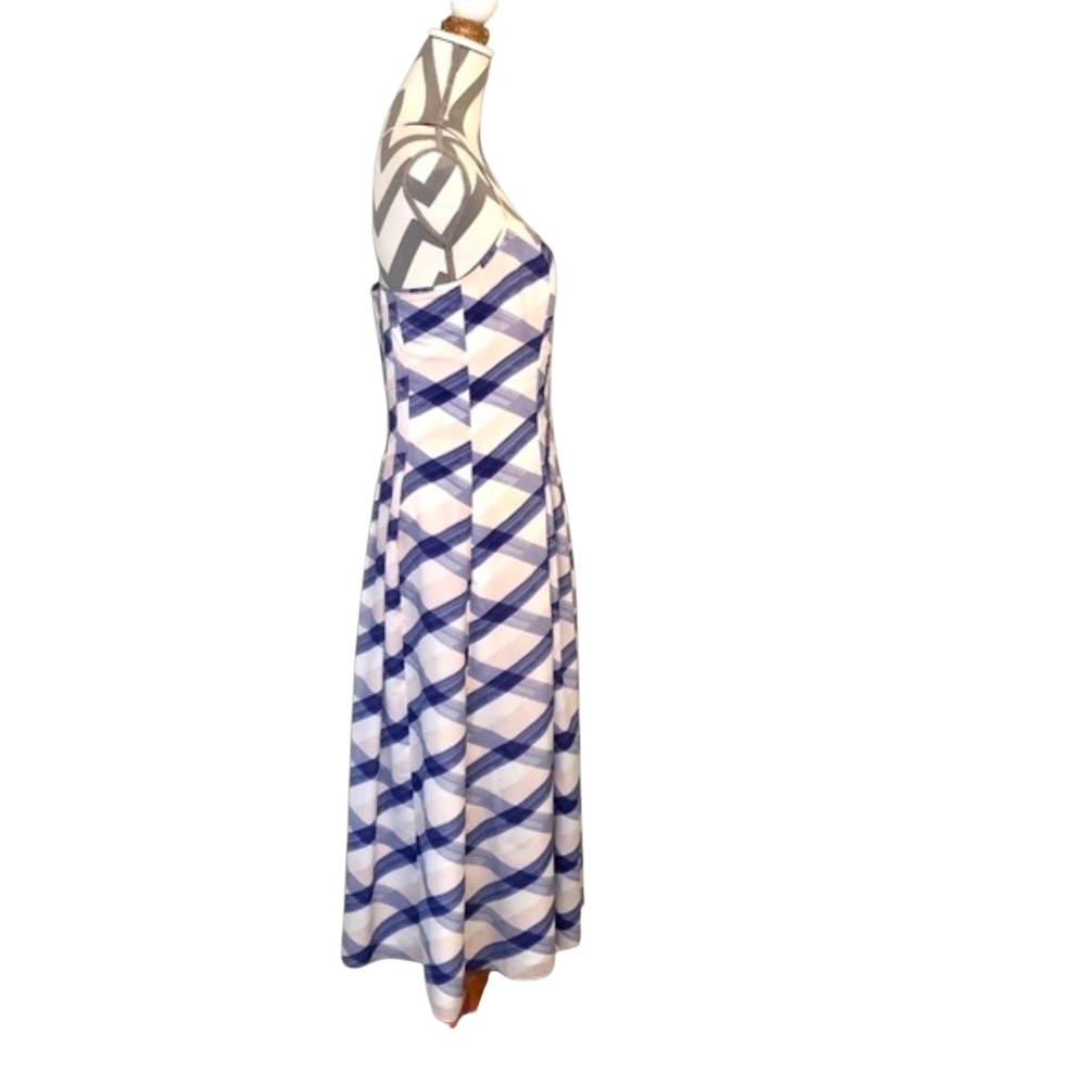 Banana Republic A-Line Midi Satin Summer Dress Size 4P - Picture 4 of 6